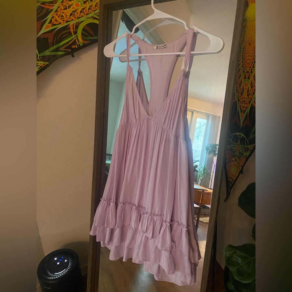 Free people mini lavender dress!